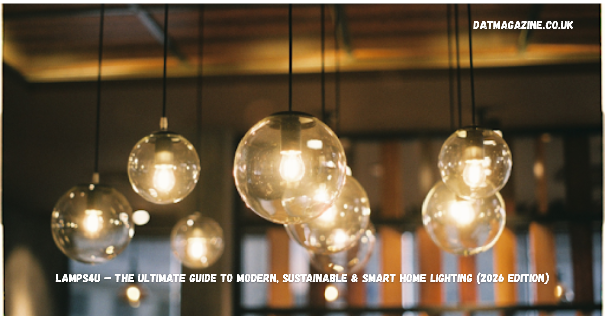Lamps4U – The Ultimate Guide to Modern, Sustainable & Smart Home Lighting (2026 Edition)