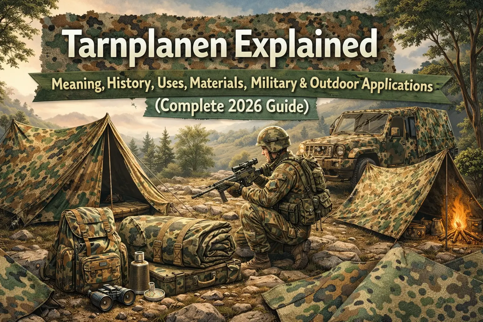 Tarnplanen Explained: Meaning, History, Uses, Materials, Military & Outdoor Applications (Complete 2026 Guide)