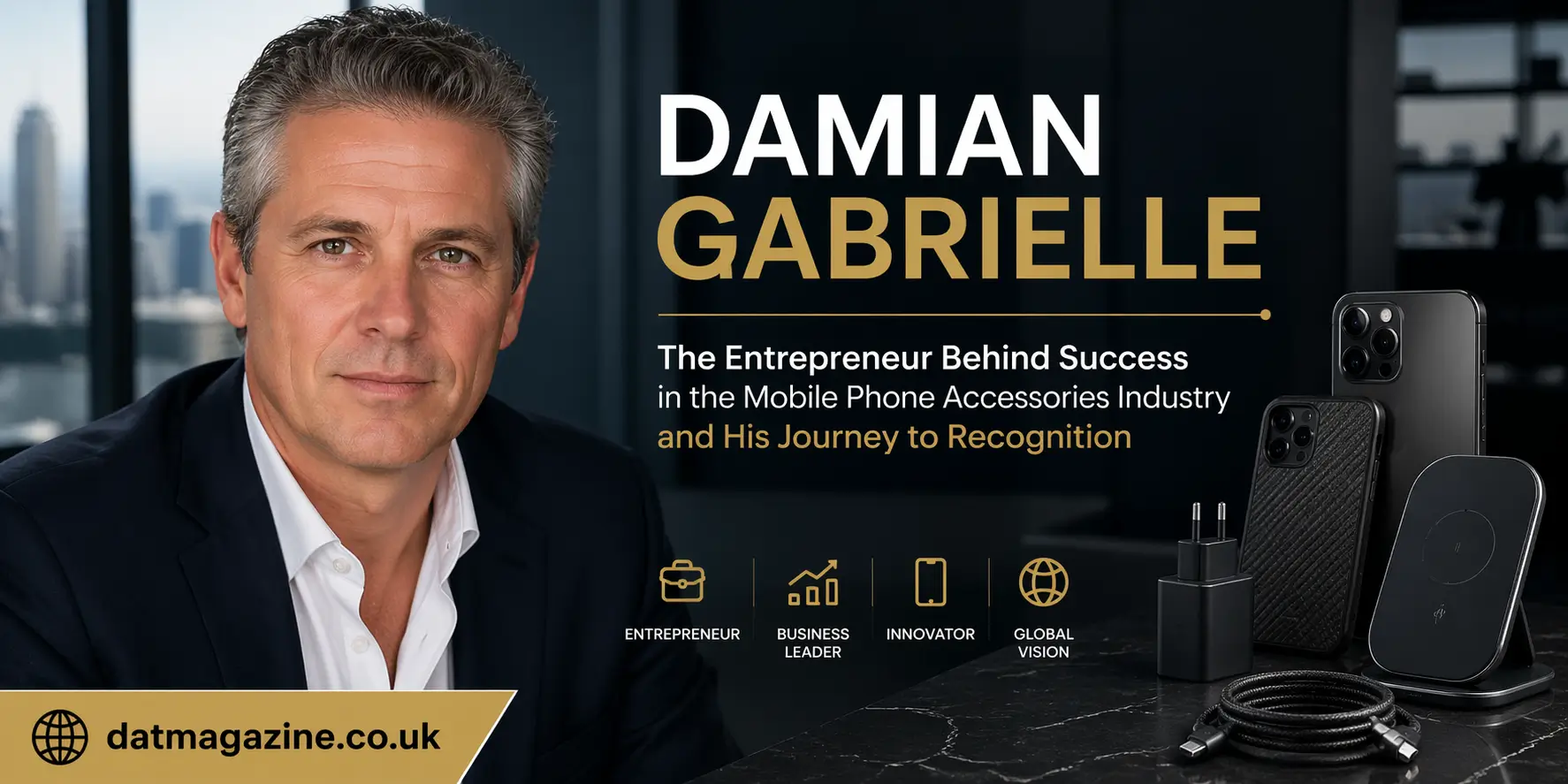 Damian Gabrielle: Entrepreneur Behind the Mobile Phone Accessories Industry and His Path to Recognition