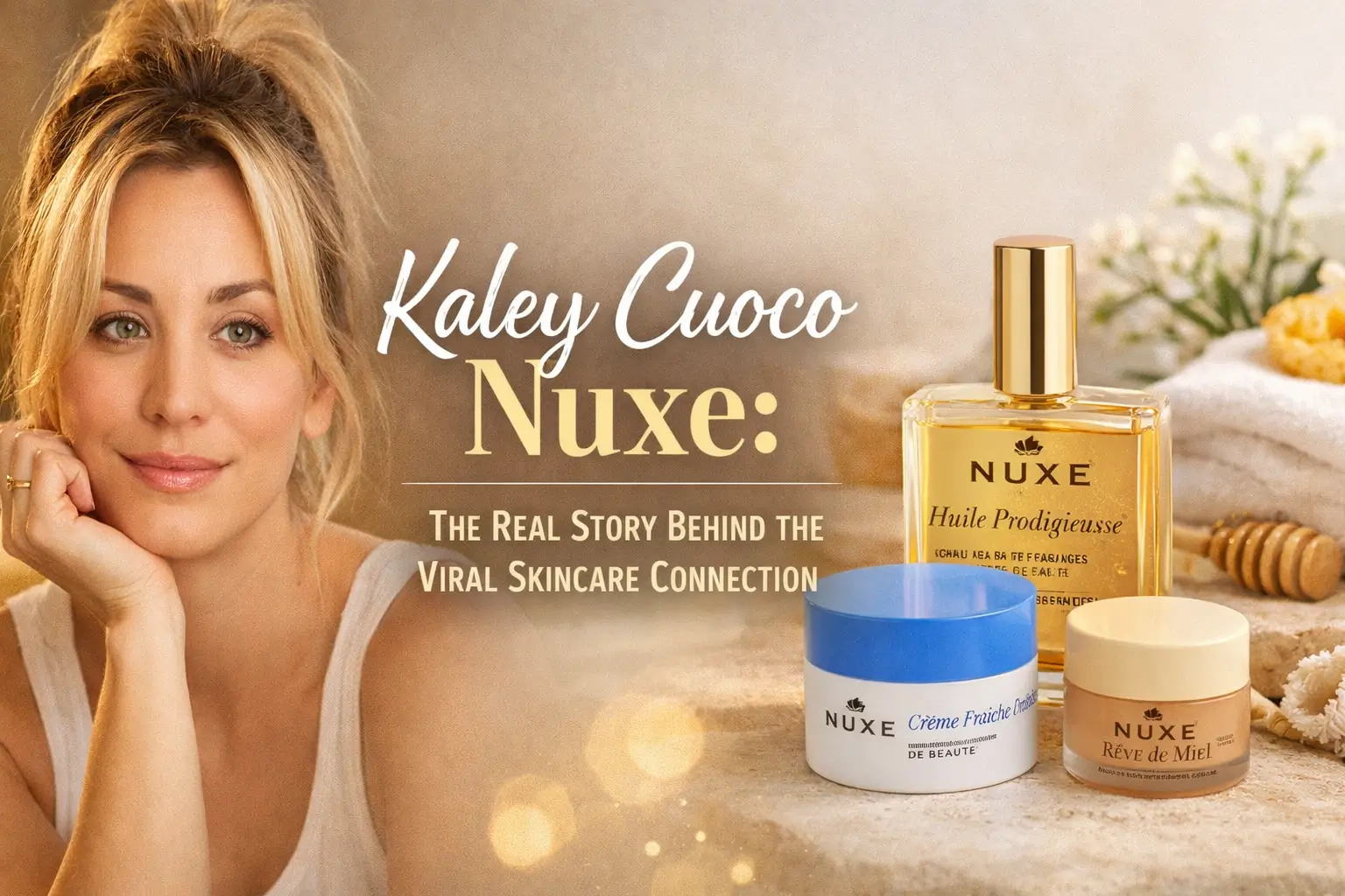Kaley Cuoco Nuxe: The Real Story Behind the Viral Skincare Connection