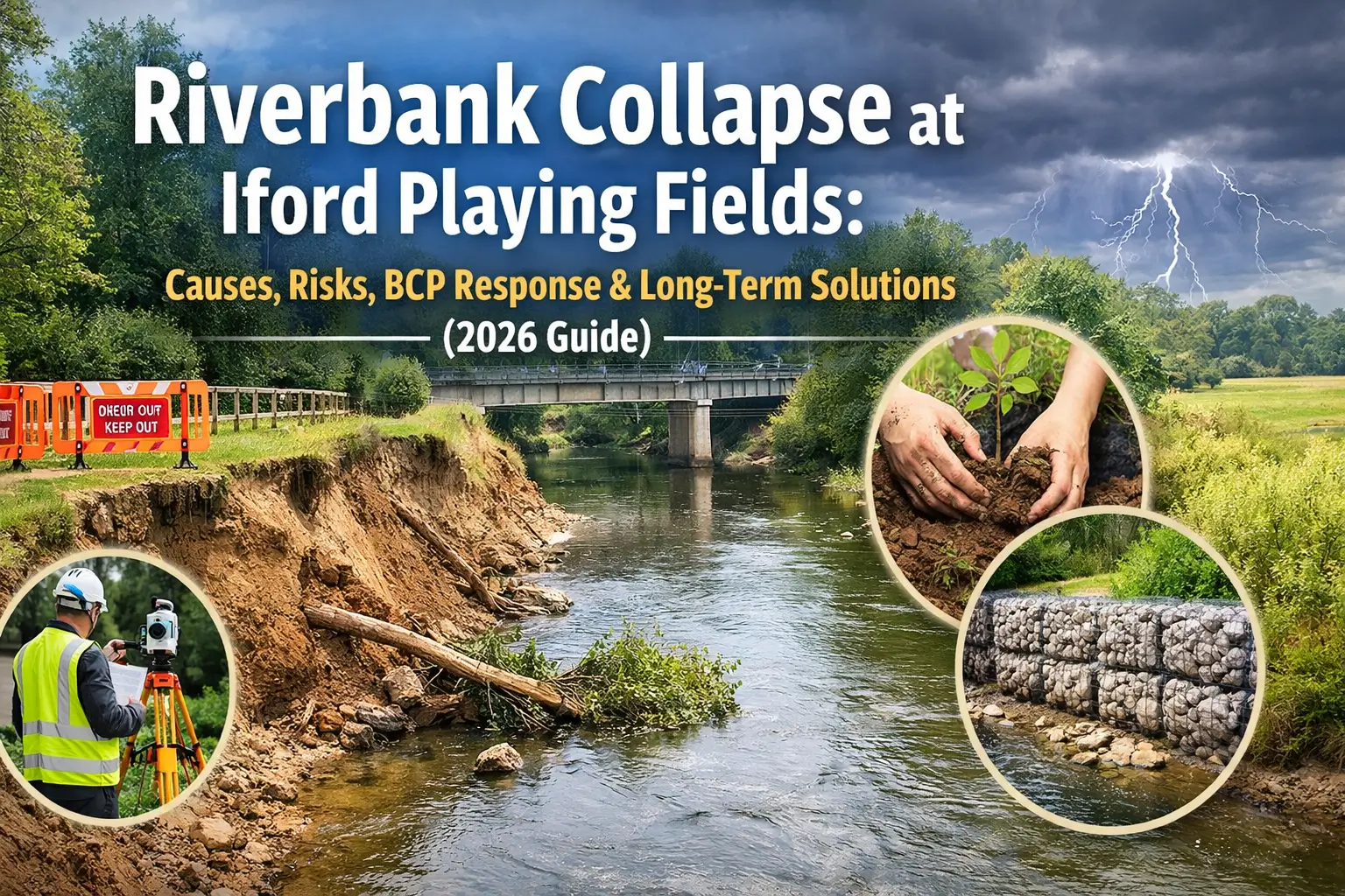 Riverbank Collapse at Iford Playing Fields: Causes, Risks, BCP Response & Long-Term Solutions (2026 Guide)