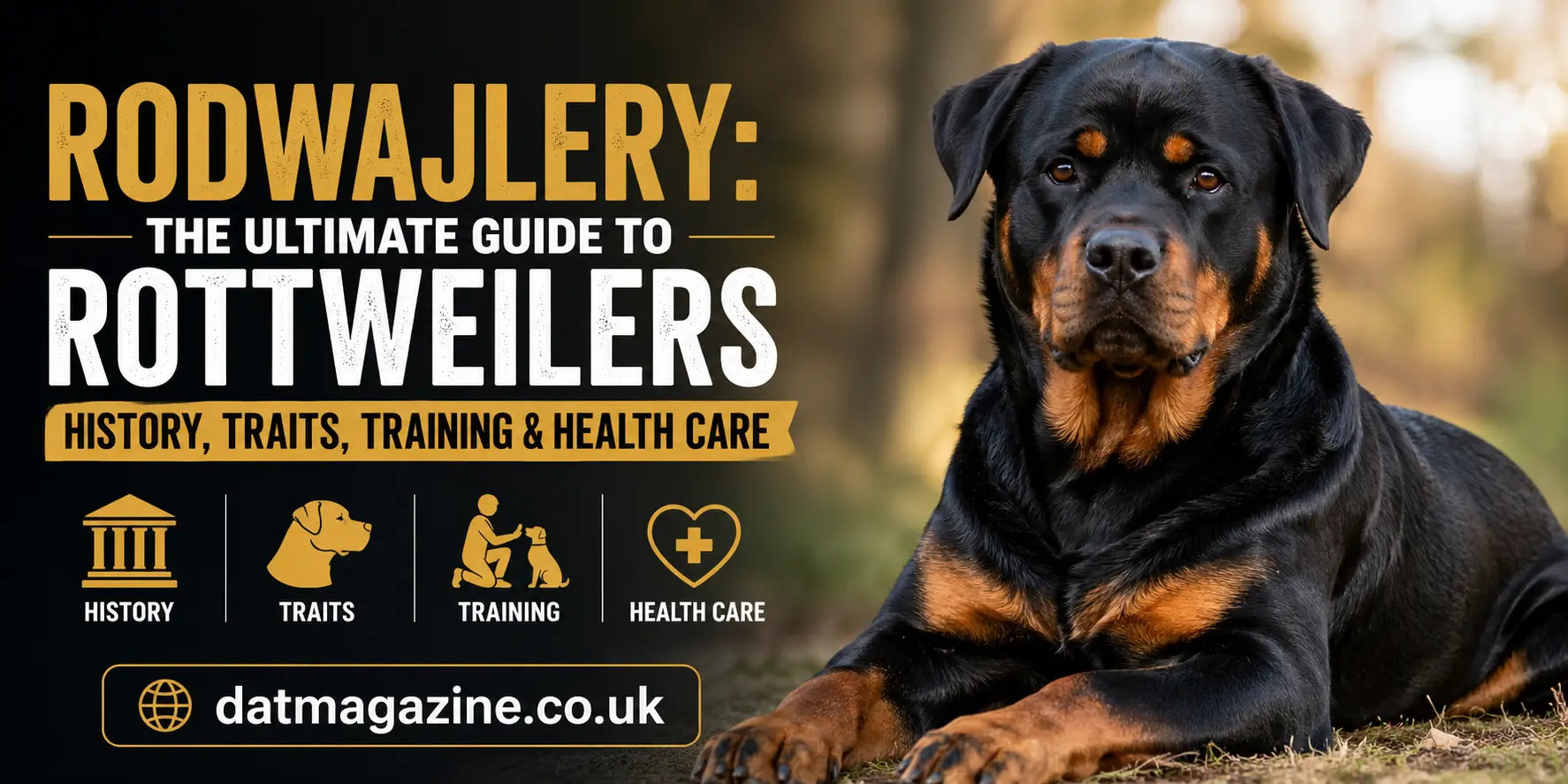 Rodwajlery: The Ultimate Guide to Rottweilers – History, Traits, Training & Health Care