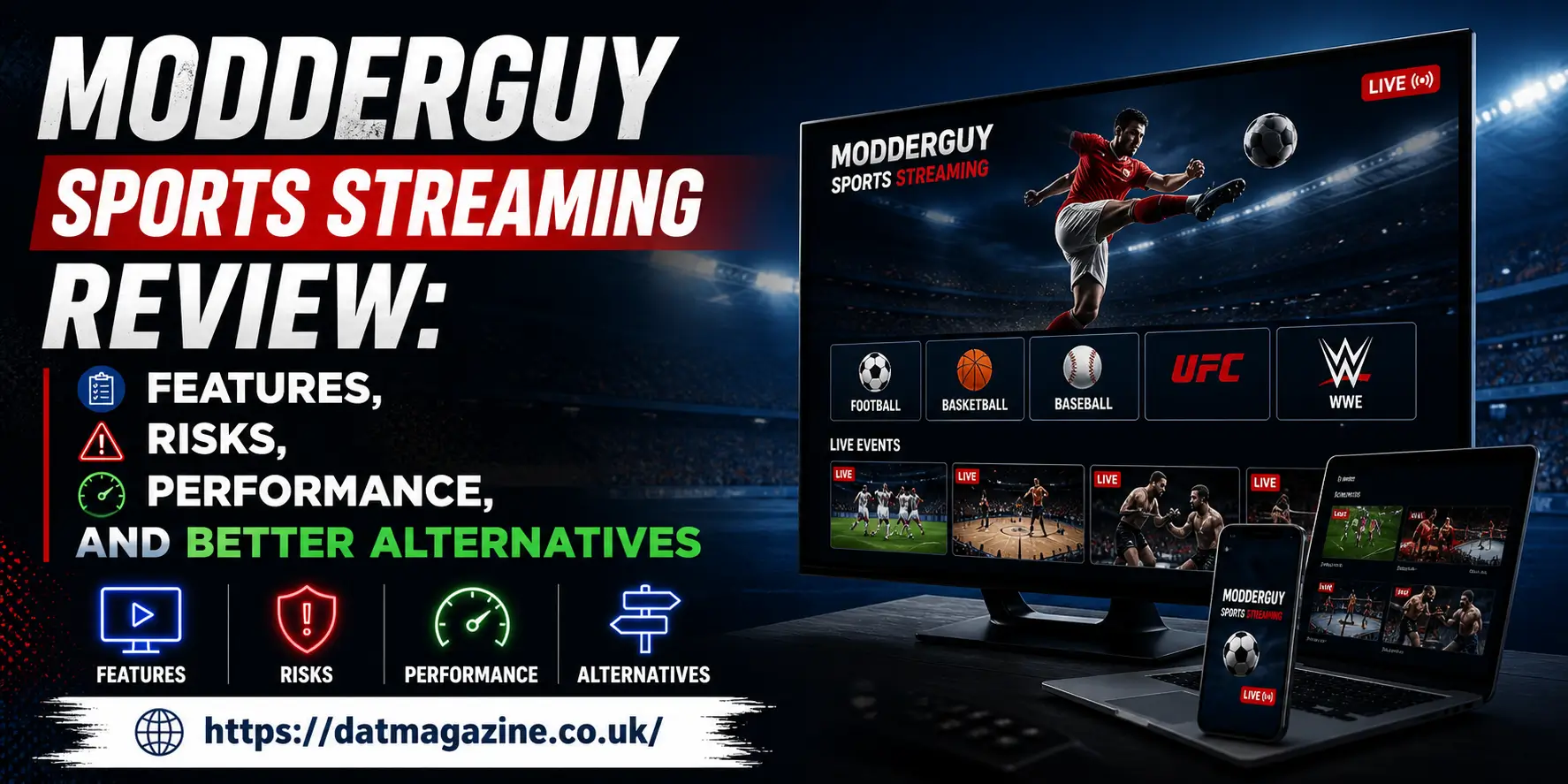 Modderguy Sports Streaming Review: Features, Safety, Pros, Cons, and Better Alternatives